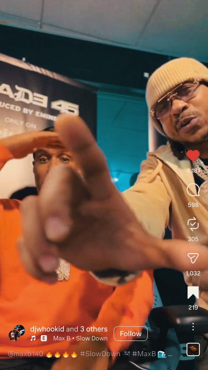 Max B Performing “Slow Down” with DJ Whoo Kid (Produced by Masar & Elyes)